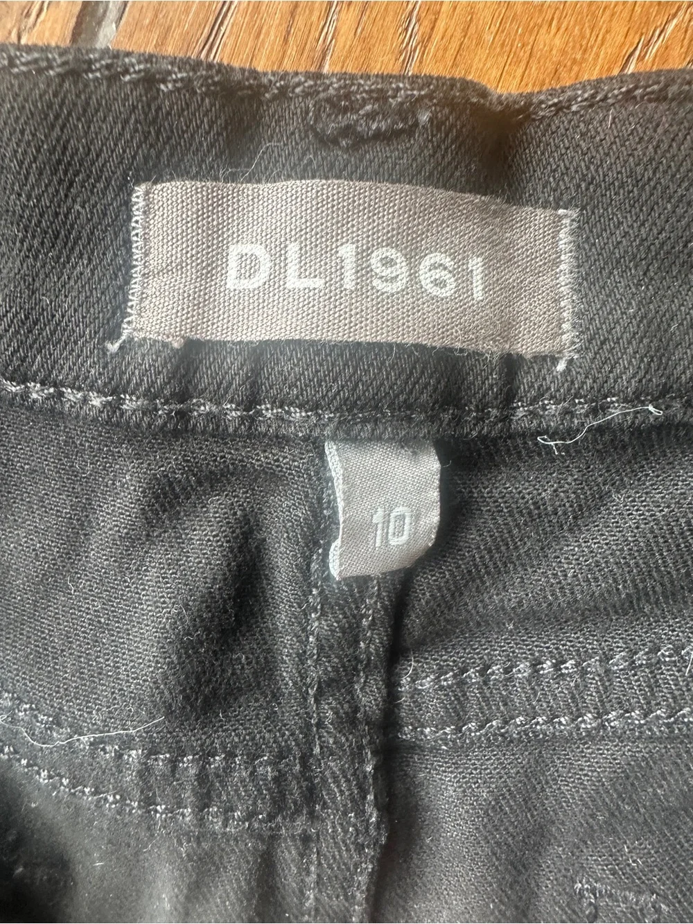 DL1961 Girl’s Black Wide-Leg Chinos